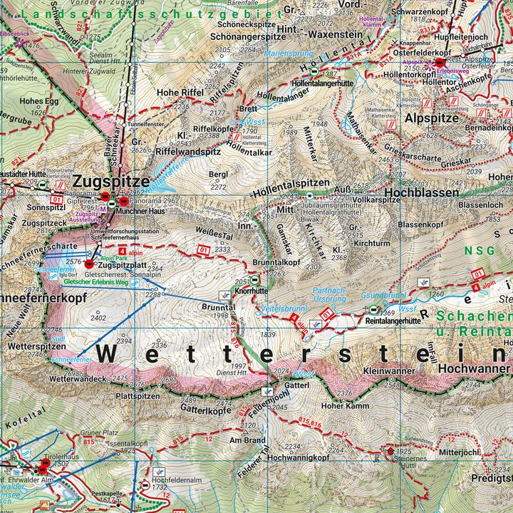 Immagine prodotto Wetterstein - Karwendel, carta escursionistica, ciclabile e del tempo libero 1:50.000, freytag &