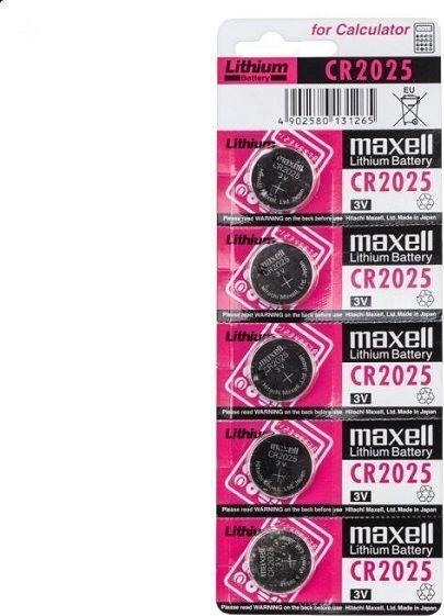 Produktbild Maxell CR2025 (5 Stk., CR2025, 170 mAh)