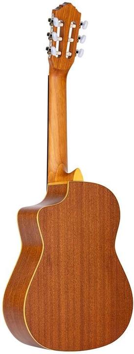 Produktbild Ortega Chitarra Requinto (Konzertgitarre, Boden und Zargen aus Sapele, Griffbrett aus Nussbaum, Hals aus Okoume, Kopfplatten-Furnier aus Nussbaum, Massive Zederndecke, Steg aus Nussbaum)