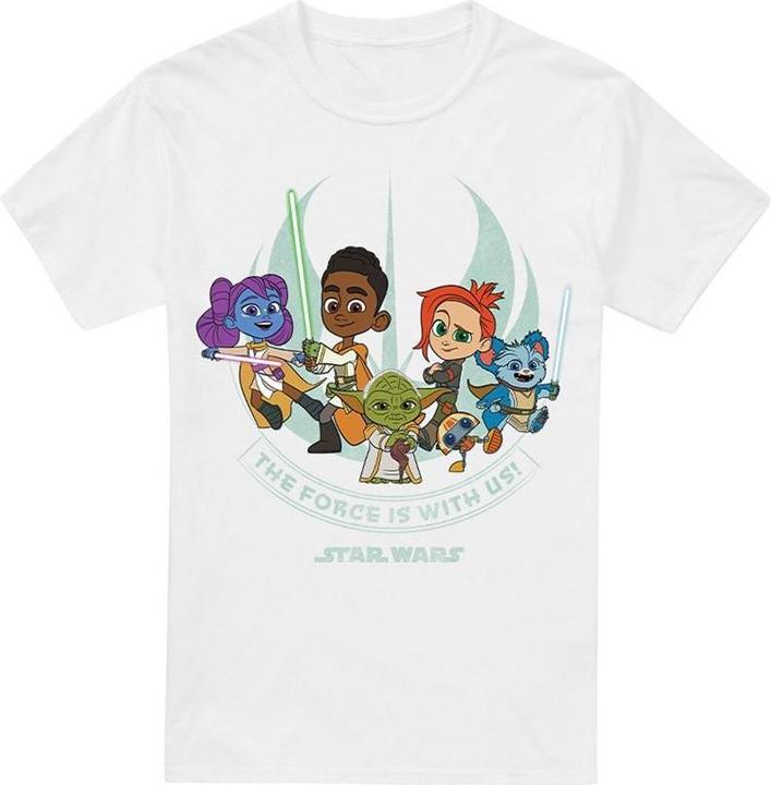 Immagine prodotto Star Wars Young Jedi Adventure The Force Is With Us Maglietta Uomo (XXL)
