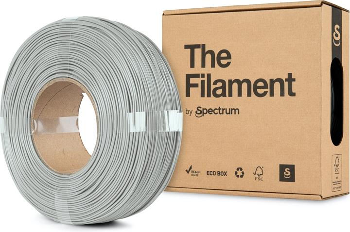 Actual product image The Filament ReFill PLA 1.75mm SILVER ALUMINIUM 1kg (PLA, 1.75 mm, 1000 g, Silver)