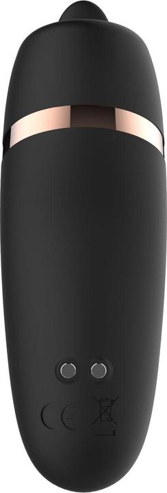 Actual product image Rosy Gold – Licking Stimulator with Luxury Charging Case – Black