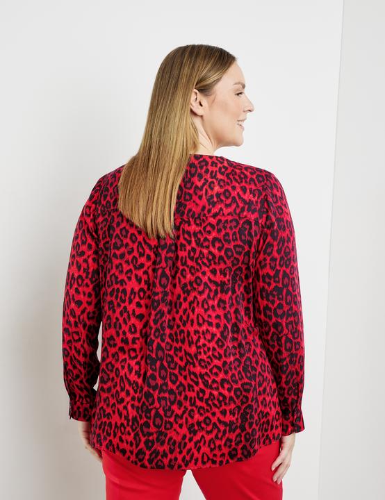 Produktbild Samoon Tunika mit Animal-Print Bluse Langarm (44)