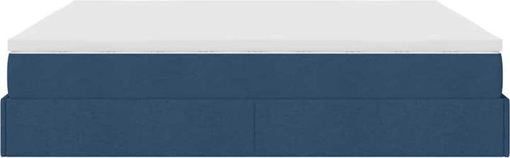 Actual product image vidaXL Ottoman bed with mattress light grey 90x200 cm fabric (90 x 200 cm)