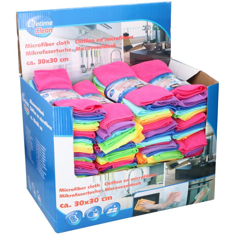 Lifetime Cloth MF 8pcs 30x30 8clr, Reinigungsutensil, Mehrfarbig