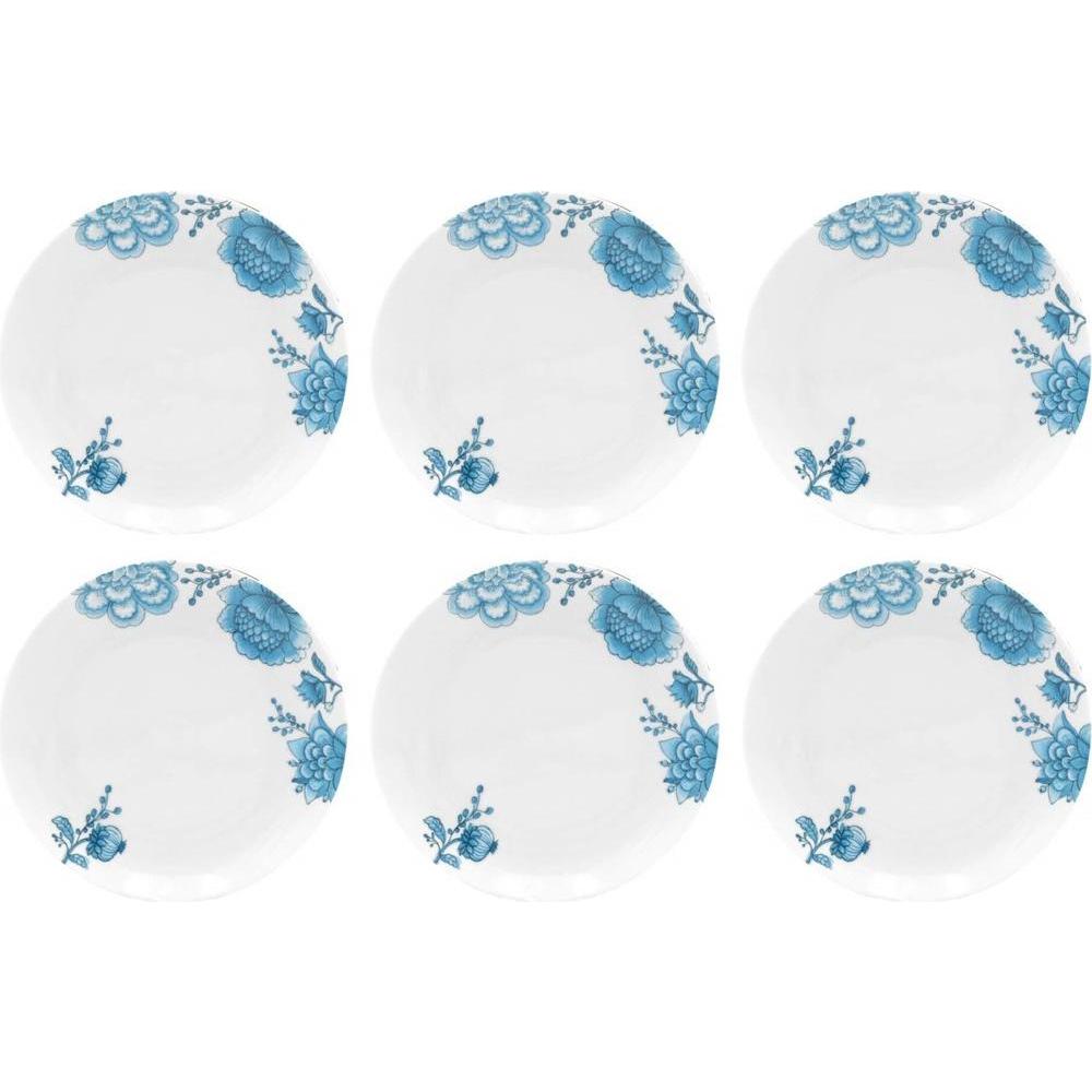 Rose Tulipani ROSE&TULIPANI ONIRIA Set of 6 Salad Plates 21 cm, Piatti, Multicolore