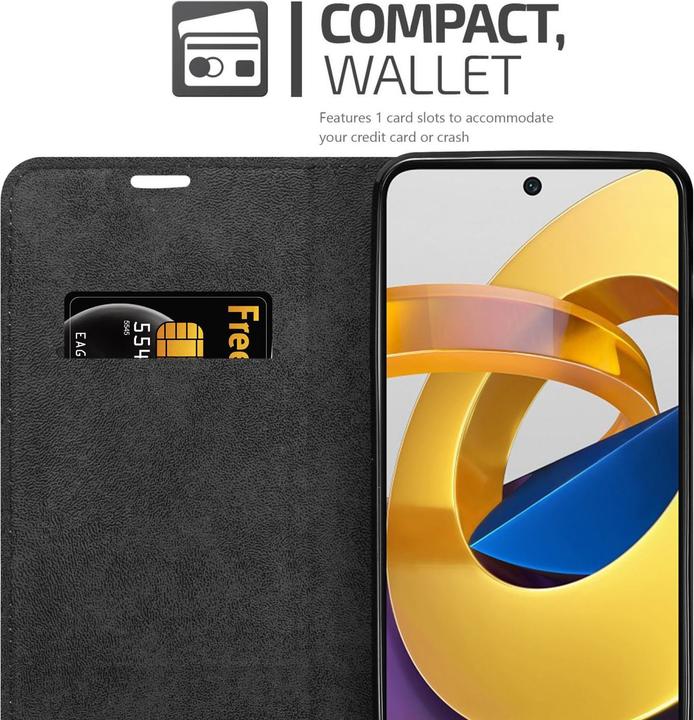 Actual product image Cadorabo Case for Xiaomi POCO M4 PRO 5G in Book Invis. Magnet Style (Xiaomi Poco M4 Pro 5G)