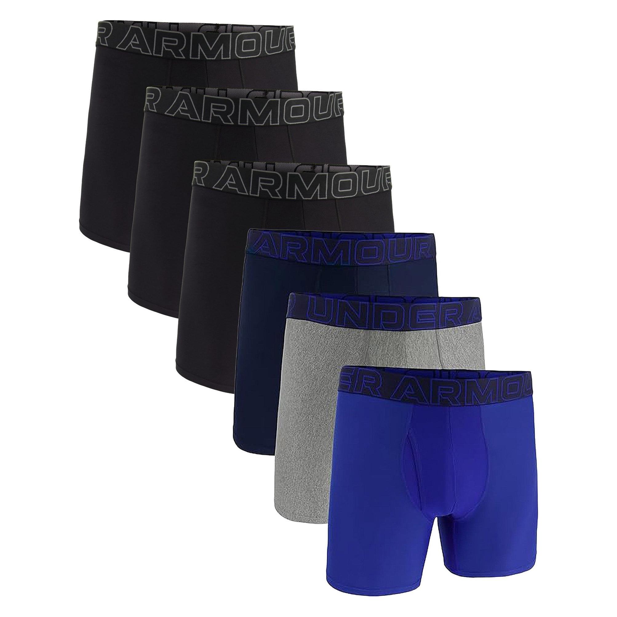 Under Armour, Herren, Unterhosen, Boxershort Sportlich Figurbetont Ua Performance Tech - Solid 6 In 6PK, Mehrfarbig, (3XL, 6er Pack)