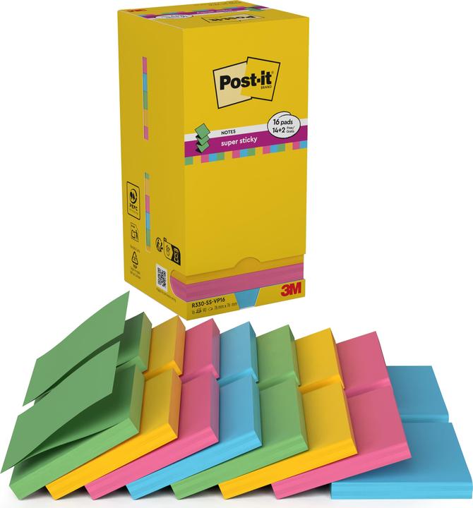 Image du produit Post-it Super Sticky Z-Notes (76 x 76 mm)