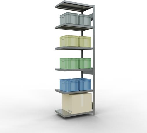 Actual product image Schulte Lagertechnik MULTIplus250 boltless add-on bay system with length bolts