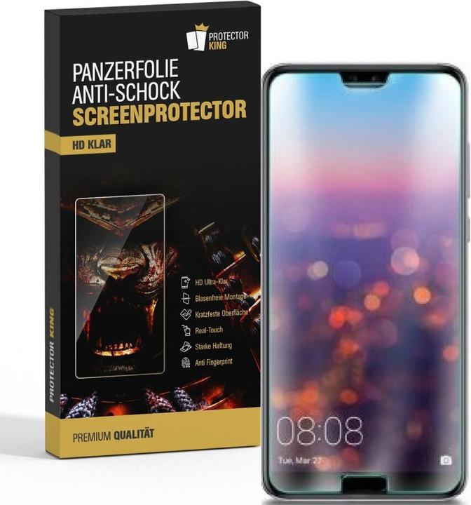 Actual product image Protectorking 4x Panzerfolie Anti-Shock HD Klar (4 Piece, Honor 10)