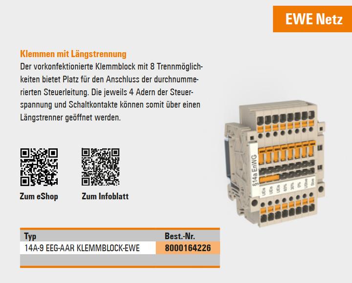 Productafbeelding Weidmüller Vorkonfektionierte Klemmblock