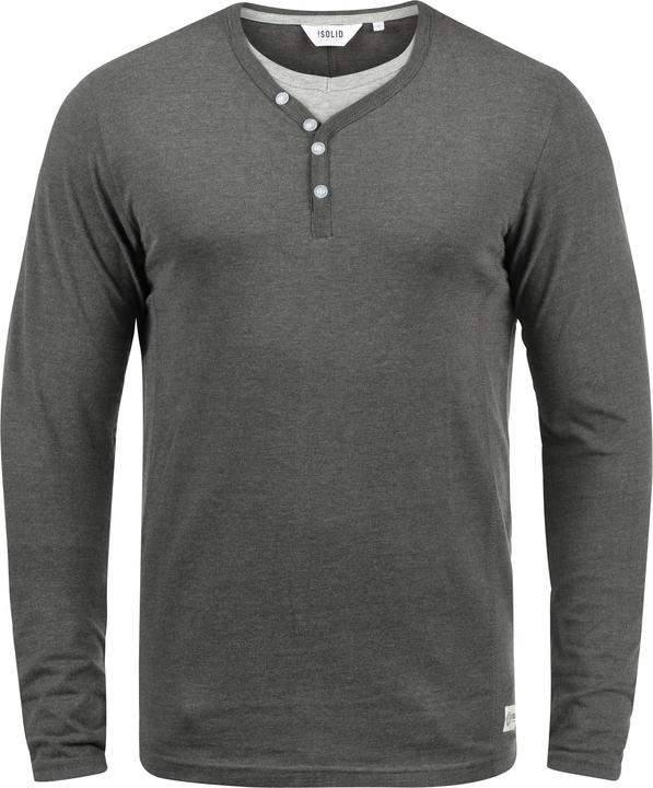 Immagine prodotto Solid Doriano Maglia Maglie A Maniche Lunghe Da Uomo Con Collo Grandad (L)