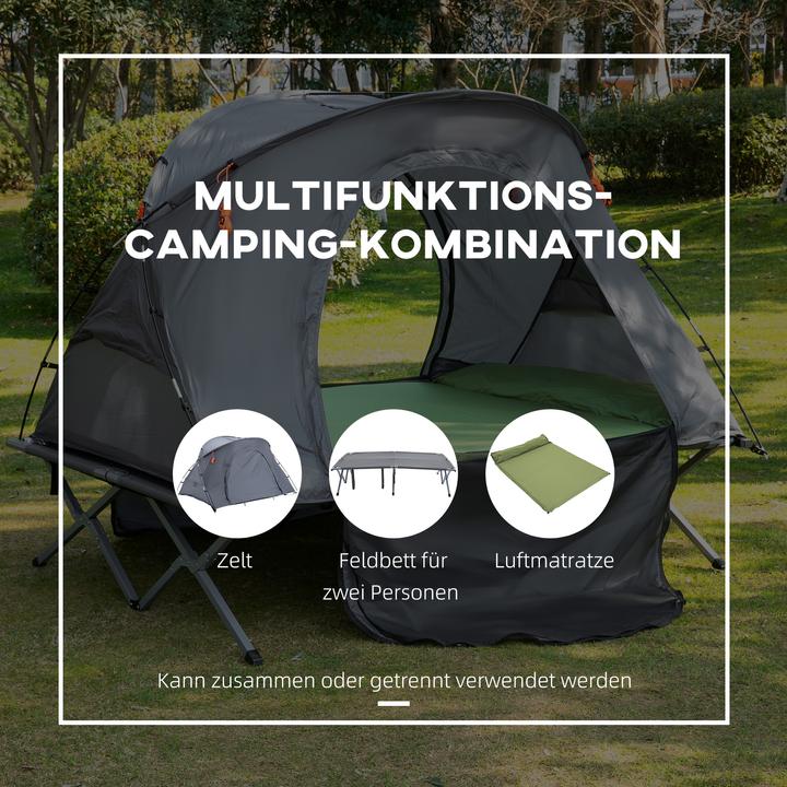 Actual product image Outsunny Foldable camp bed
