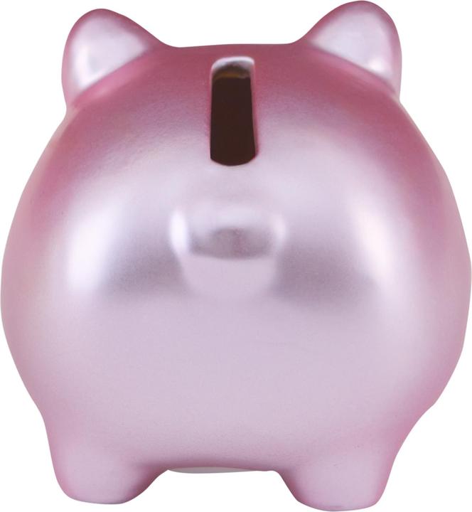 Image du produit Idena Tirelire cochon rose métallisé 7x7x8cm