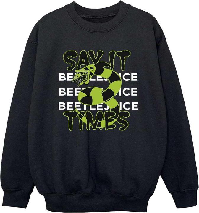 Image du produit Beetlejuice - Sweat SAY IT TIMES - Garçon (116)
