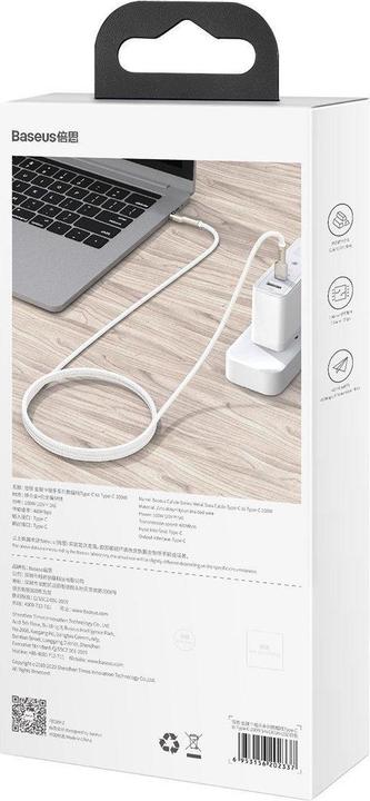 Actual product image Baseus USB-C – USB-C (2 m, USB 2.0, 100 W)