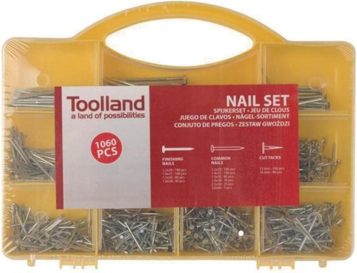Toolland Nägel-Sortiment (1060 Stück, 60 mm)