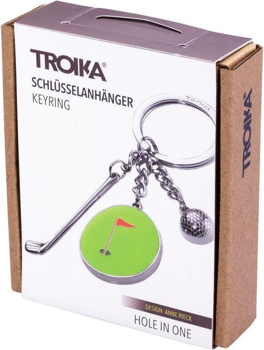 Image du produit Troika HOLE IN ONE Porte-clés 3 breloques golf, gris brillant/vert