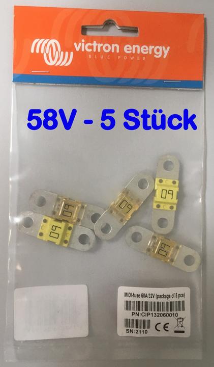 Produktbild Victron Energy Sicherung MIDI 30A/58V M6 5 Stück