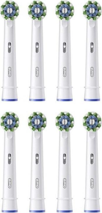 Actual product image Oral-B Pro Cross Action Replacement Brush Heads for Electric Toothbrushes - Pack of 8 (8 x)