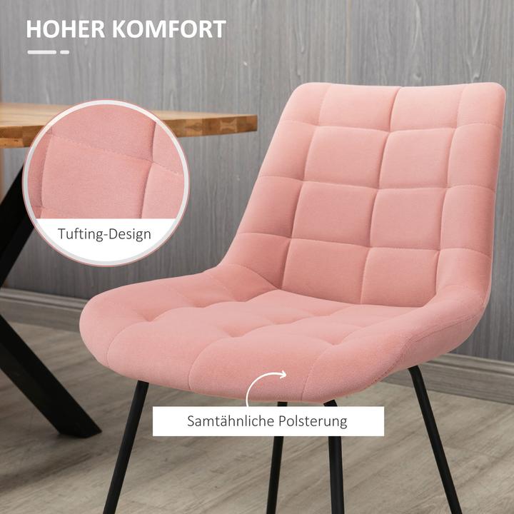 Actual product image Homcom Dining chair with soft upholstery