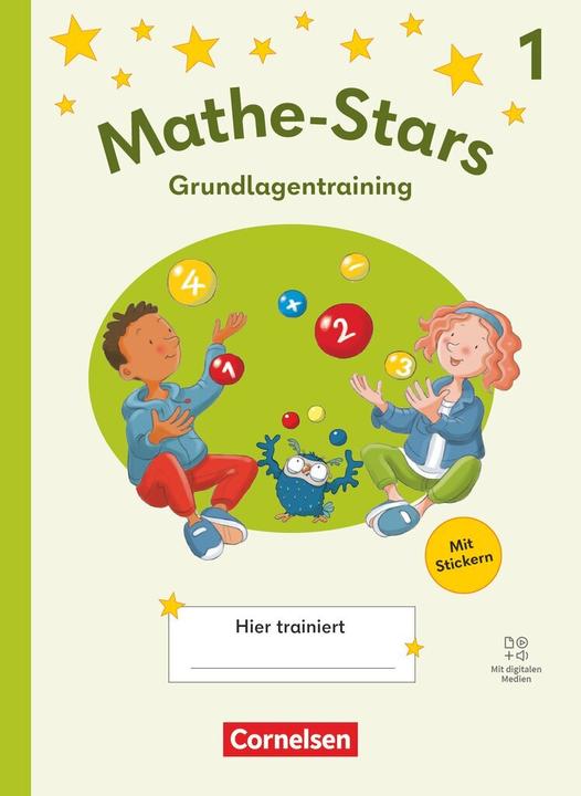 Produktbild Mathe-Stars, Grundlagentraining Ausgabe 2025, 1. Schuljahr, Übungsheft, Mit Lösungen und digitalen (Deutsch, 2025)
