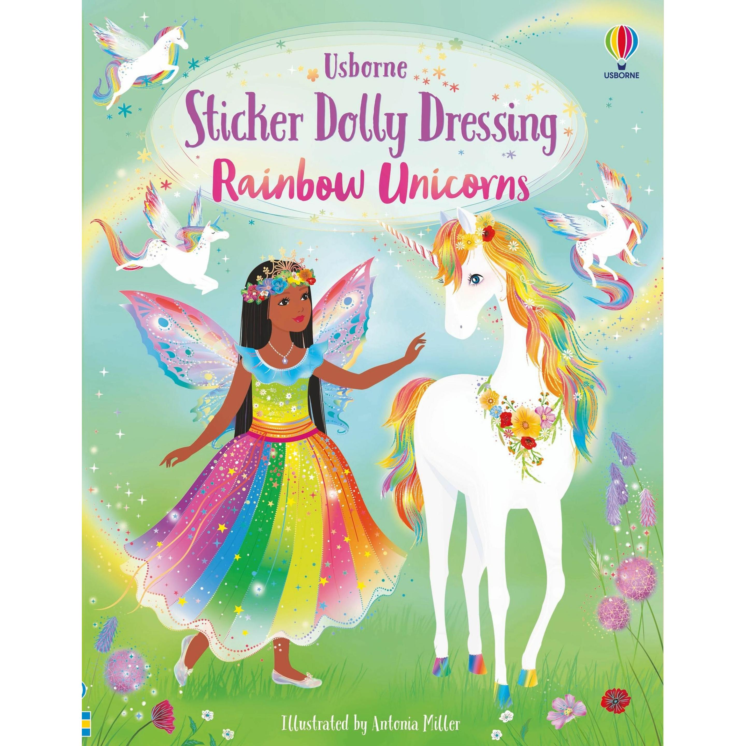 Usborne Publishing, Sticker, Sticker Dolly Dressing Rainbow Unicorns