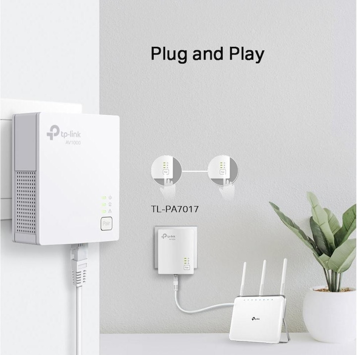Image du produit TP-Link TL-PA7017 KIT Adaptateur CPL Gigabit (1000 Mbit/s)