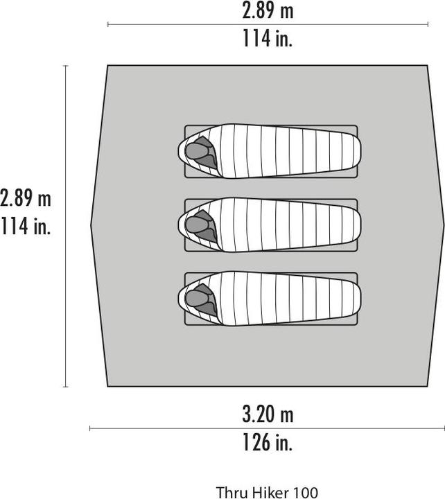 Produktbild Msr Thru-Hiker 100 Wing (Tarp, 0.57 kg, 3 Personen)