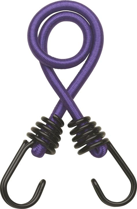 Image du produit Thirard Lot de 2 tendeurs en caoutchouc à crochets, 8mmx45cm, violet -