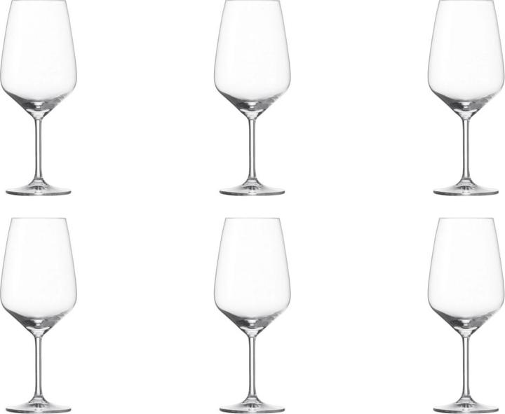 Zwiesel 6er Set Taste 130 Bordeauxkelch 656ml (65.60 cl, 6 Gläser, Rotweingläser)