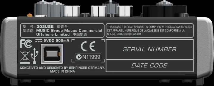 Produktbild Behringer Xenyx X302usb (Studio- und Livemixer)