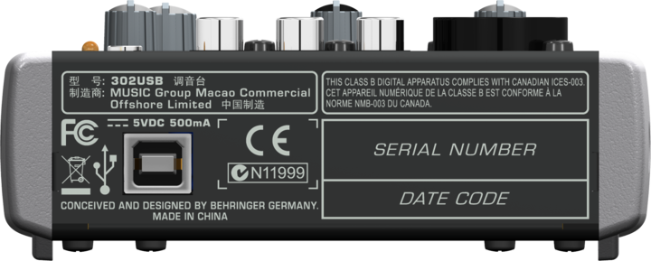 Produktbild Behringer Xenyx X302usb (Studio- und Livemixer)