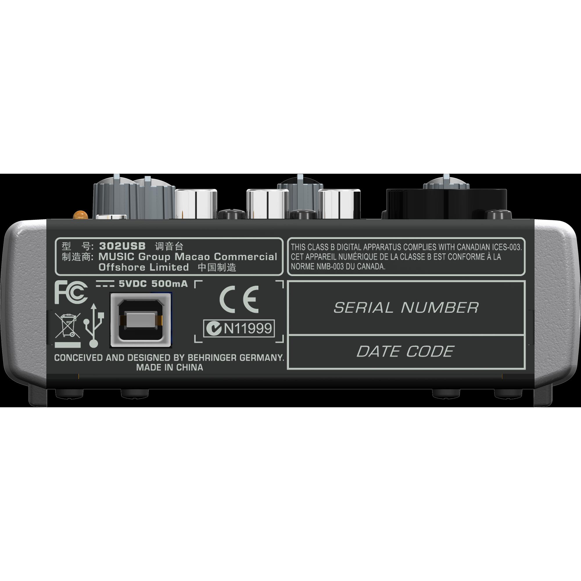 Thumbnail - Behringer Xenyx X302usb (Studio- und Livemixer), Mischpult