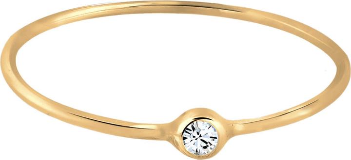 Produktbild Elli Ring Solitär Stapelring Kristall 925 Silber (54, 925 Silber)