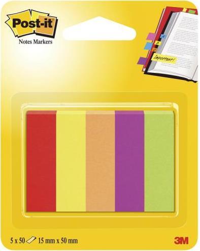 Image du produit Post-it Marqueur papier 670-5JA (15 x 50 mm)