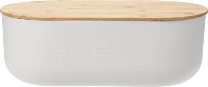 Actual product image Furber Bread Bin Bamboo, White