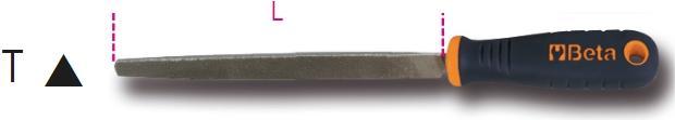 Actual product image BETA 017190055 1719BMX8/T Süsse Feile, dreieckig mit Griff 200 mm