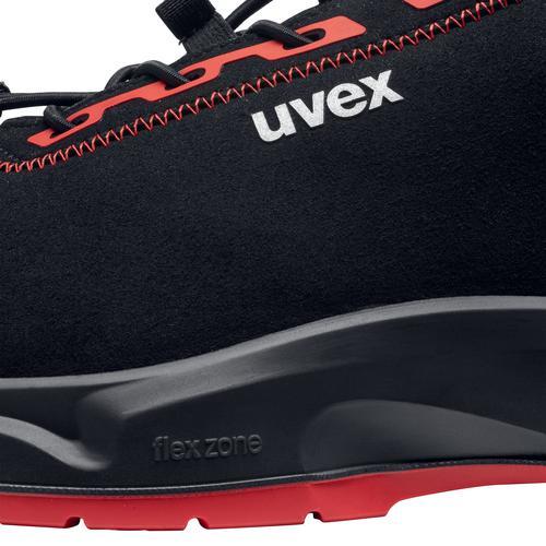 Actual product image Uvex Sports uvex 1 x-craft low shoes S3L 68034 black, red width 14 size 44 (S3, 44)