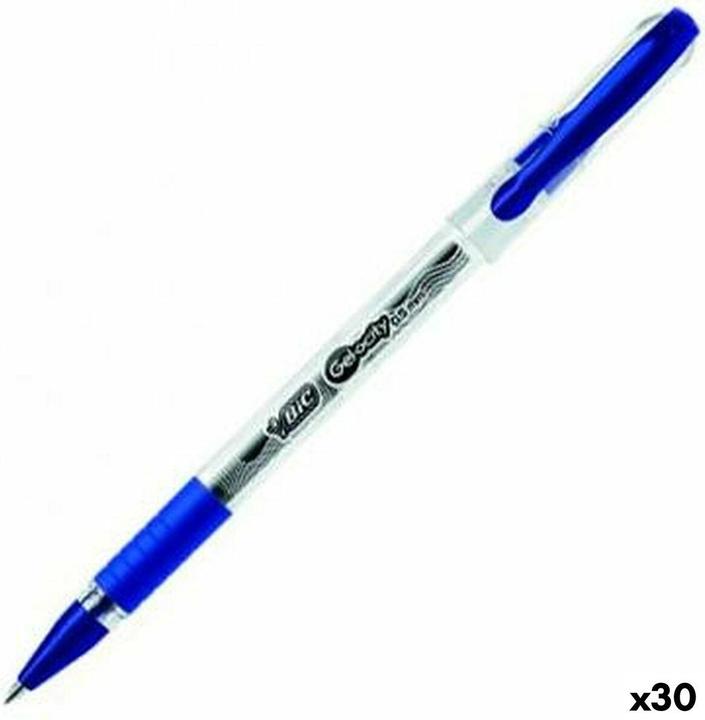 Productafbeelding Bic Gel-ocity Stic Gelpen blauw Doosje 30 stuks. (Blauw, 30x)