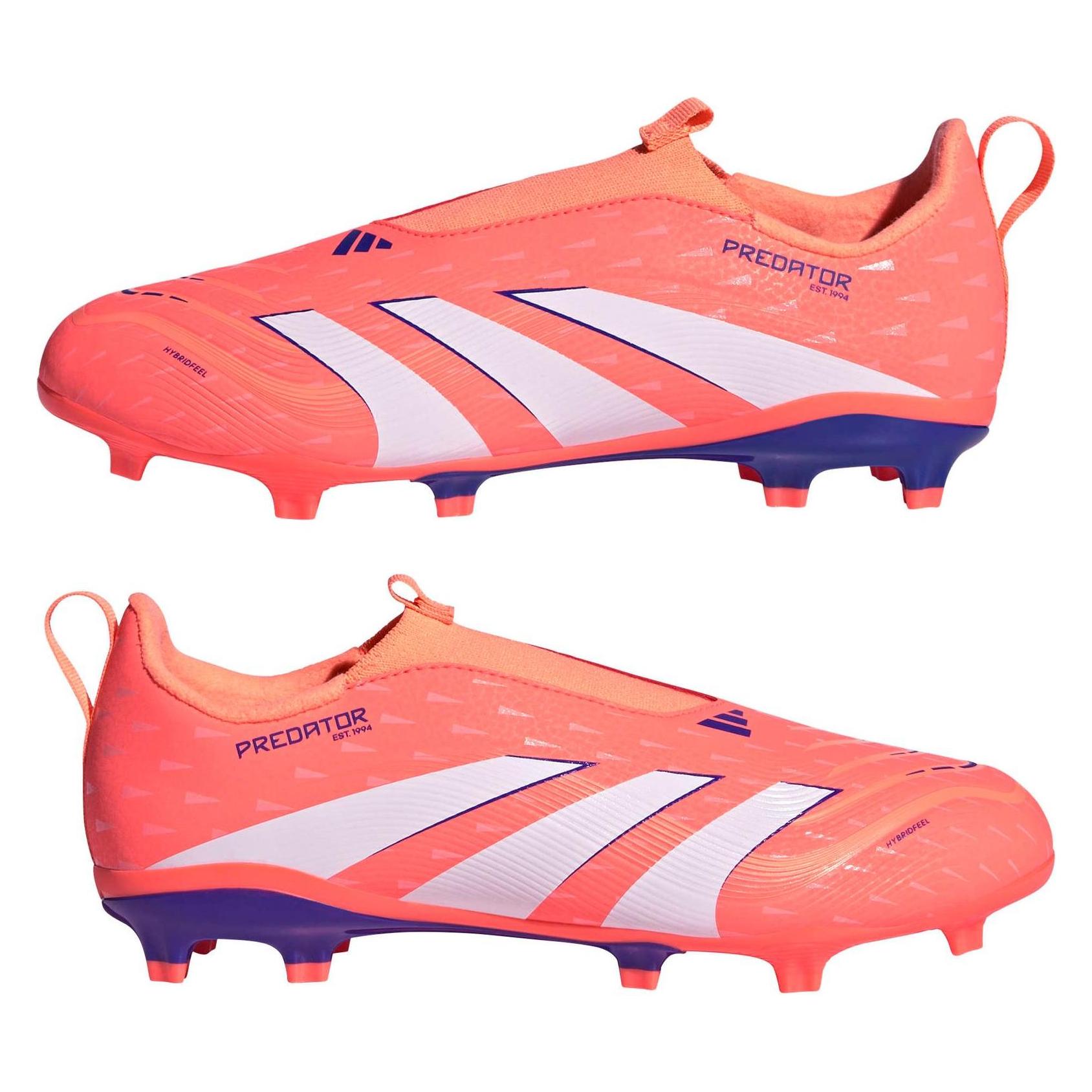 Adidas, Jungen, Fussballschuhe, Predator League Ll Fg/Mg J - Sigcor/ftwwht/beaora (34), Orange, Blau, Weiss