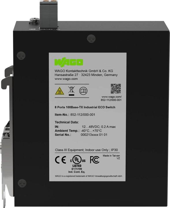 Actual product image Wago 852-112/000-001 Industrial-ECO- (8 Ports)
