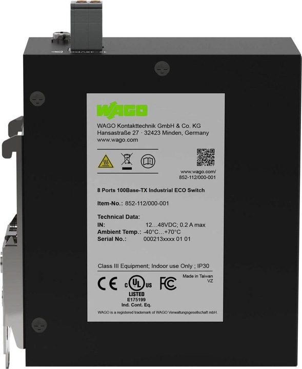 Immagine prodotto Wago 852-112/000-001 Industrial-ECO- (8 Porti)