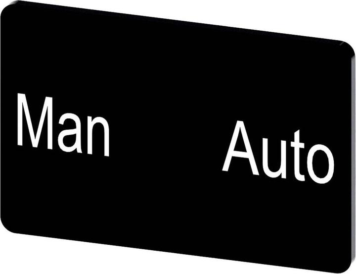 Actual product image Siemens Labelling plate bw rectangular MAN-AUTO 3SU1900-0AD16-0EA0