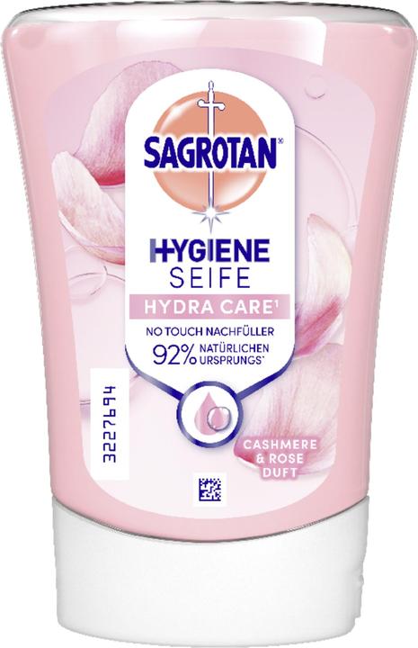 Sagrotan No-Touch Nachfüller Cashmere&Rosenessenz, 250 ml FSE (Flüssigseife, Handseife Nachfüllpackung, 250 ml)