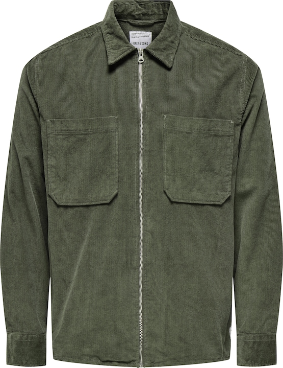 Only & Sons Onsalp 14w Rlx 2pkt Washd Cord Zip Noos
