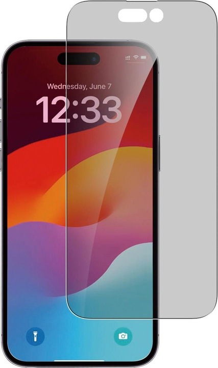 4smarts Second Glass Privacy with mounting frame for Apple iPhone 15 (1 Piece, Apple iPhone 15)