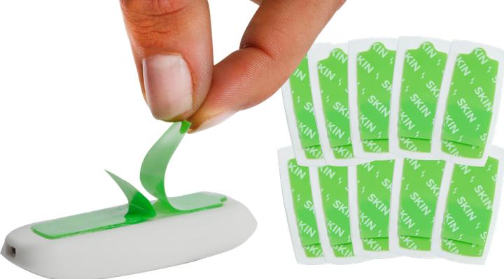 Actual product image Upright GO adhesive tapes and alcohol pads
