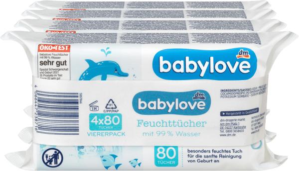 Actual product image dm babylove Wet wipes (320 Piece)